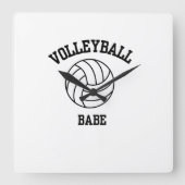 Volleyball Art Wall Uhr (Vorderseite)