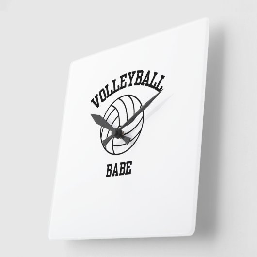 Volleyball Art Wall Uhr (Winkel)
