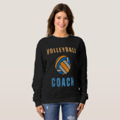 Volleyball Assistant Coach Mom Sport Team Coaching Sweatshirt (Vorne ganz)