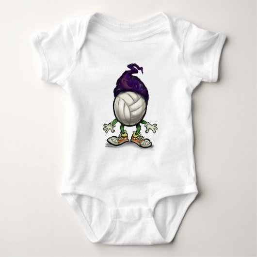 Volleyball-Assistent Baby Strampler (Vorderseite)