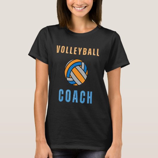 Volleyball-Assistent-Trainer Mutter Sport Team Coa T-Shirt (Vorderseite)