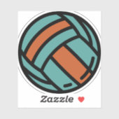 Volleyball Aufkleber (Blatt)