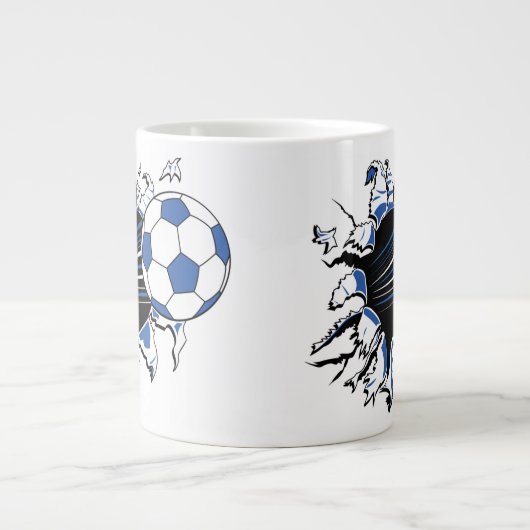Volleyball-Ausbruch Jumbo-Tasse (Vorderseite)