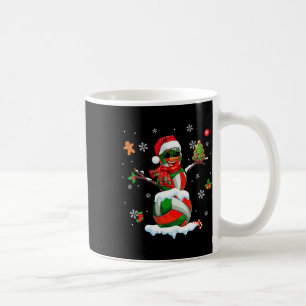 Volleyball Ausrüstung wie Snowman Sungles Xmas Pla Kaffeetasse