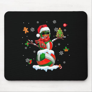 Volleyball Ausrüstung wie Snowman Sungles Xmas Pla Mousepad