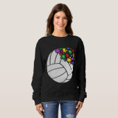 Volleyball Autismus Puzzle Männer Frauen Kinder Au Sweatshirt (Vorne ganz)