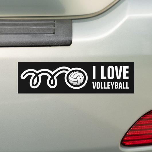 Volleyball-Autoaufkleber der Liebe I für Fan oder Autoaufkleber (Auf Auto)