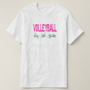 Volleyball Bagger Set Schlag T-Shirt