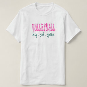 Volleyball Bagger Set Spike (pink/grün) T-Shirt