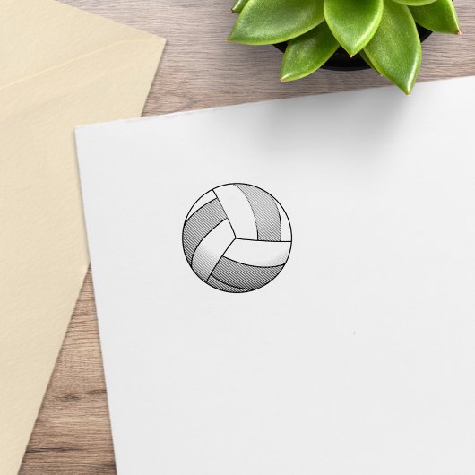 Volleyball-Ball 1x1 Gummistempel
