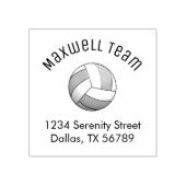 Volleyball-Ball-Arch-Adresse Gummistempel (Prägung)