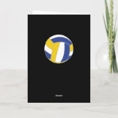 Volleyball Ball Danke, Coach Card Dankeskarte (Rückseite)