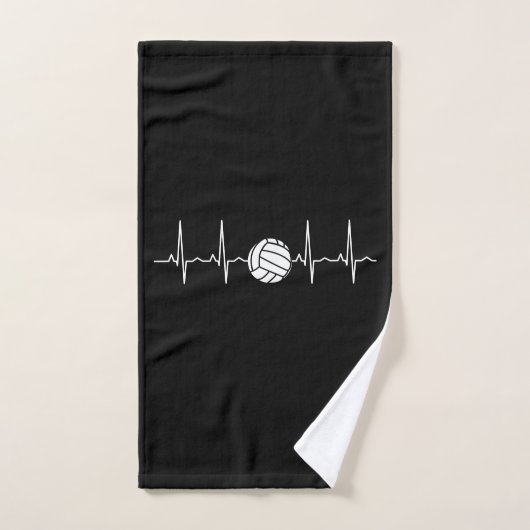 Volleyball Ball Heartbeat Handtuch (Handtuch)
