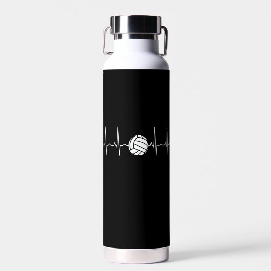 Volleyball Ball Heartbeat Trinkflasche (Vorne)