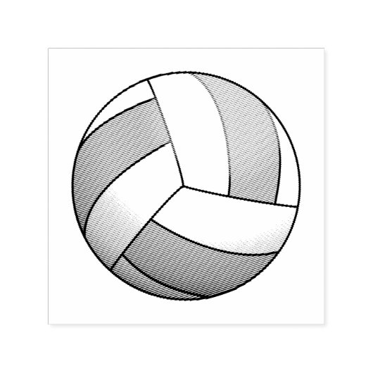 Volleyball Ball Permastempel (Design)