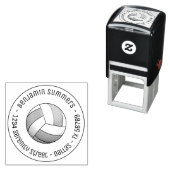 Volleyball-Ball-Round-Address Permastempel (Beispiel)
