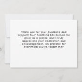 Volleyball Ball Sand Vielen Dank Coach Card Dankeskarte (Rückseite)