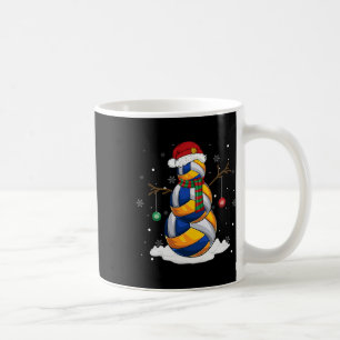 Volleyball Ball Snowman Weihnachtsmannmütze Weihna Kaffeetasse