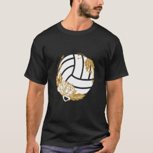 Volleyball Ball Sports Blumen Team Coach Beach Vol T-Shirt