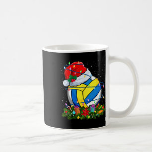 Volleyball Ball Weihnachtsmannmütze Weihnachtsbele Kaffeetasse