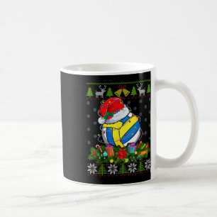 Volleyball Ball Weihnachtsmannmütze Weihnachtslich Kaffeetasse