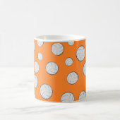 Volleyball Balls Nahtloses Muster Kaffeetasse (Mittel)
