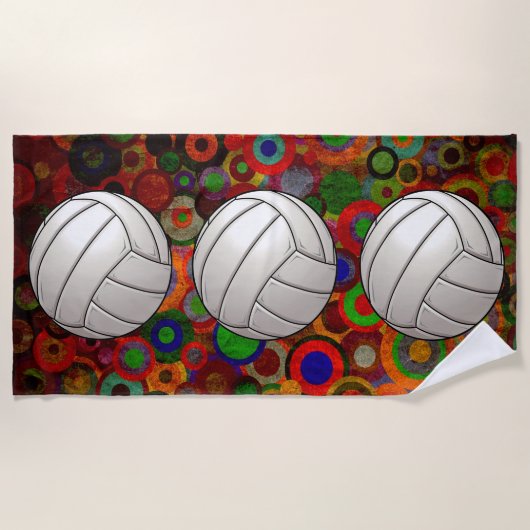 Volleyball Beach Handtuch (Vorderseite)