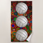 Volleyball Beach Handtuch (Vorderseite)