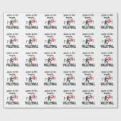 Volleyball Beach Volleyball Geschenkpapier (Flach)