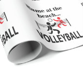 Volleyball Beach Volleyball Geschenkpapier (Rolleneckpunkt)