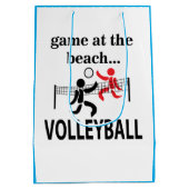 Volleyball Beach Volleyball Mittlere Geschenktüte (Rückseite)