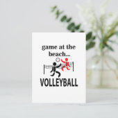 Volleyball Beach Volleyball Postkarte (Stehend Vorderseite)