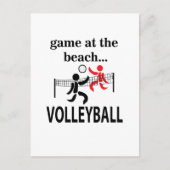 Volleyball Beach Volleyball Postkarte (Vorderseite)