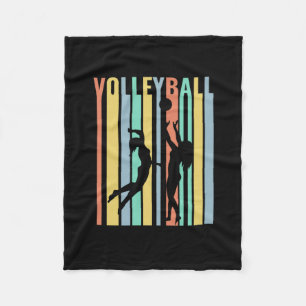 Volleyball Beachvolleyball Retro Fleecedecke