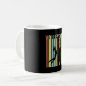 Volleyball Beachvolleyball Retro Kaffeetasse (Vorderseite Links)