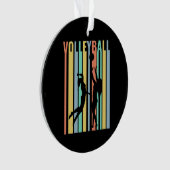 Volleyball Beachvolleyball Retro Ornament (Vorderseite)