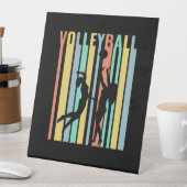 Volleyball Beachvolleyball Retro Sockelschild (In Situ)