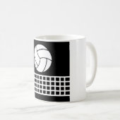 Volleyball-Becher Kaffeetasse (VorderseiteRechts)