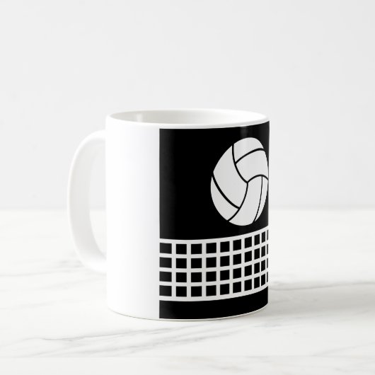 Volleyball-Becher Kaffeetasse (Vorderseite Links)