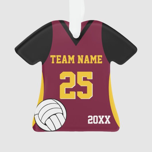 Volleyball benutzerdefinierte Farben Ornament (Vorderseite)