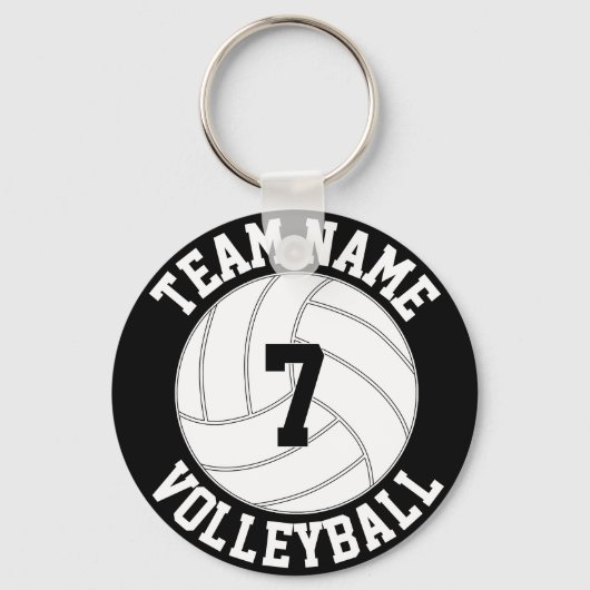 Volleyball Benutzerdefinierte Teamname Farbe und S Schlüsselanhänger (Rückseite)