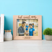 Volleyball Best Coach Ever Custom Year Geätzte Rahmen