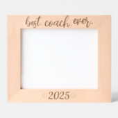 Volleyball Best Coach Ever Custom Year Geätzte Rahmen (Vorderseite)