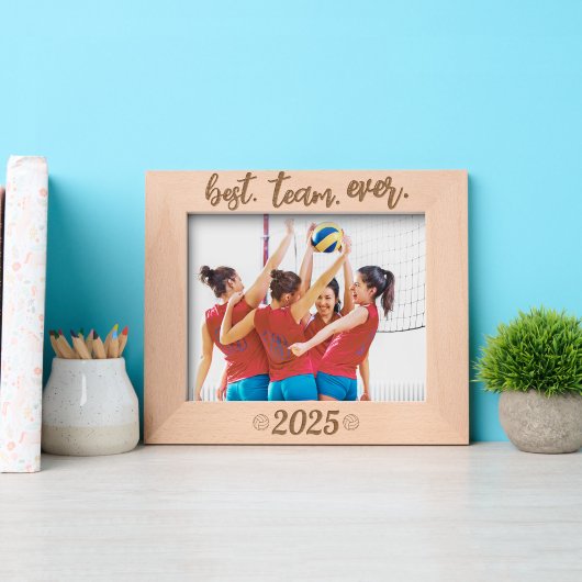 Volleyball Best Team Ever Custom Year Geätzte Rahmen