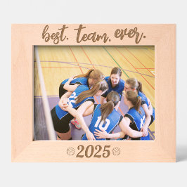 Volleyball Best Team Ever Custom Year Geätzte Rahmen