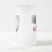 Volleyball-Bier-Tasse Mattglas Bierglas (Mittel)