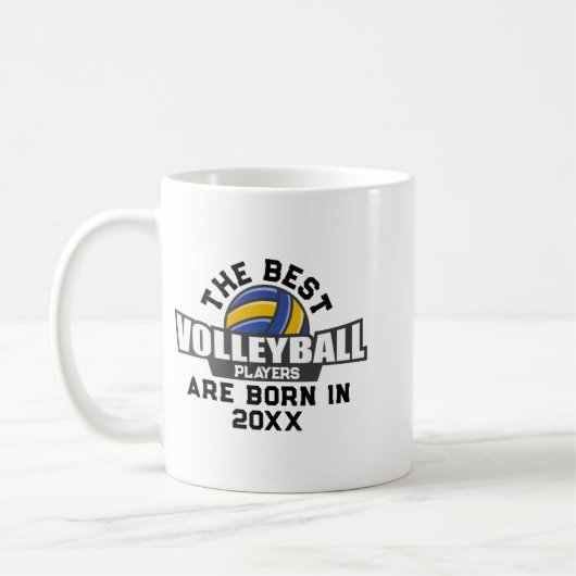 Volleyball Birth Year Name Number Kaffeetasse (Links)