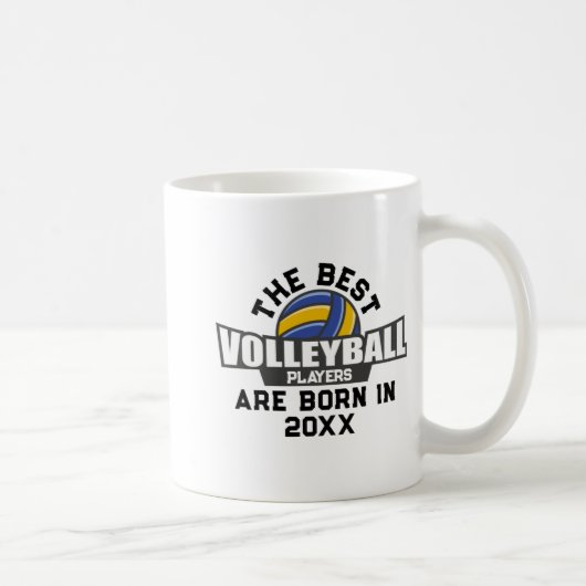 Volleyball Birth Year Name Number Kaffeetasse (Rechts)