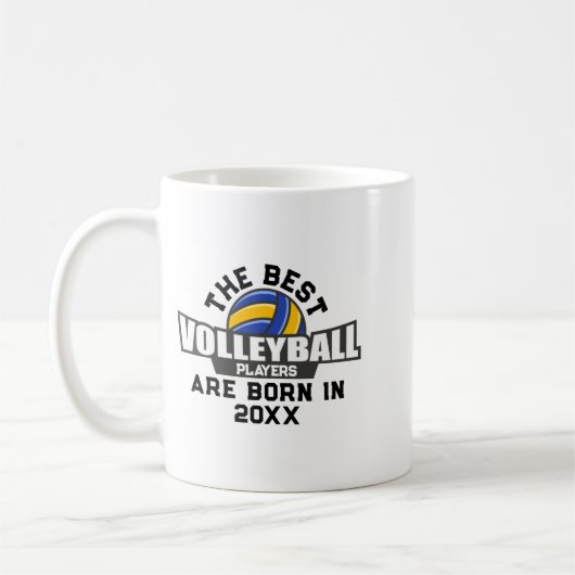 Volleyball Birth Year Name Number Kaffeetasse (Links)