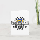 Volleyball Birth Year Name Number Karte (Vorderseite)